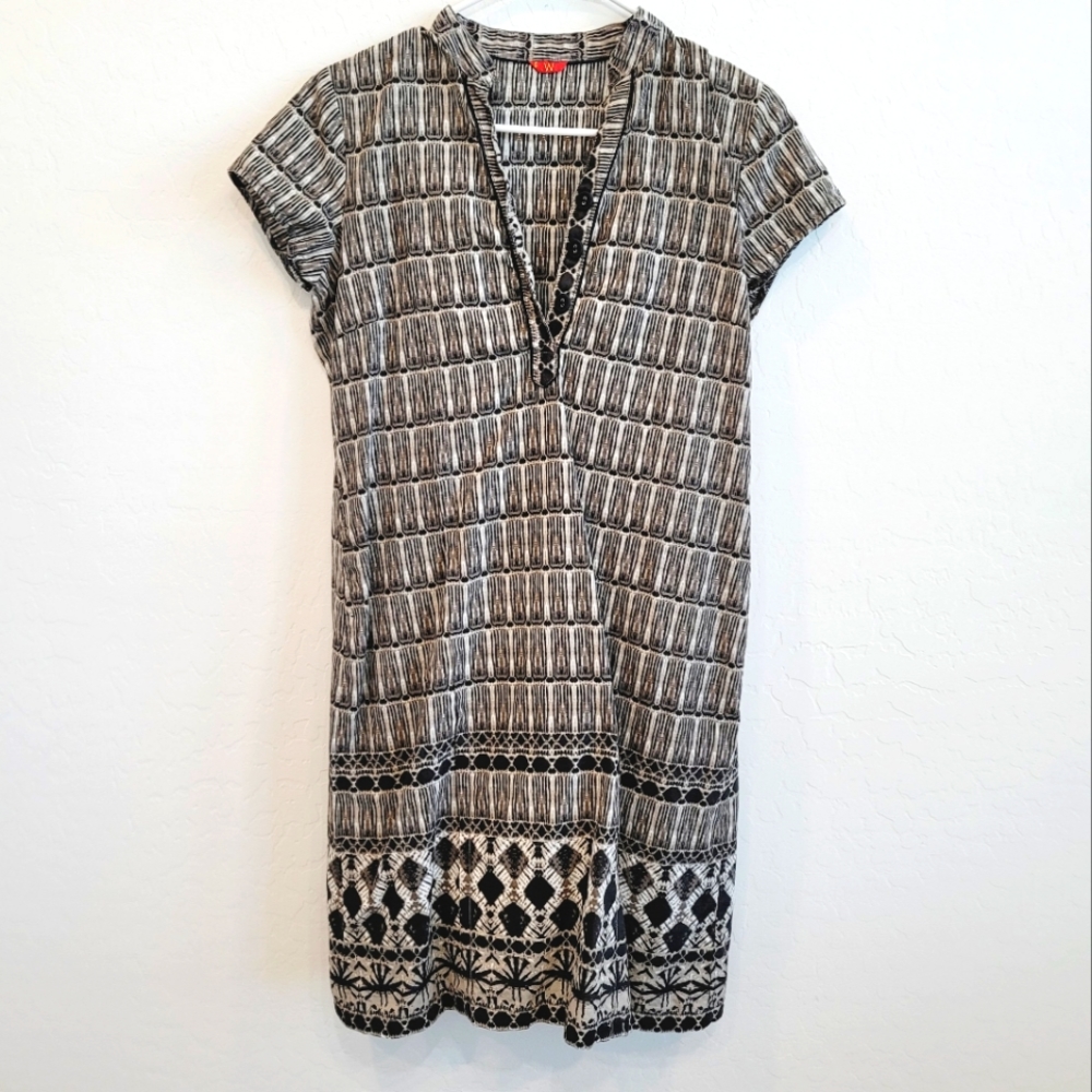 W For Woman Tribal Printed Cotton Dress Medium